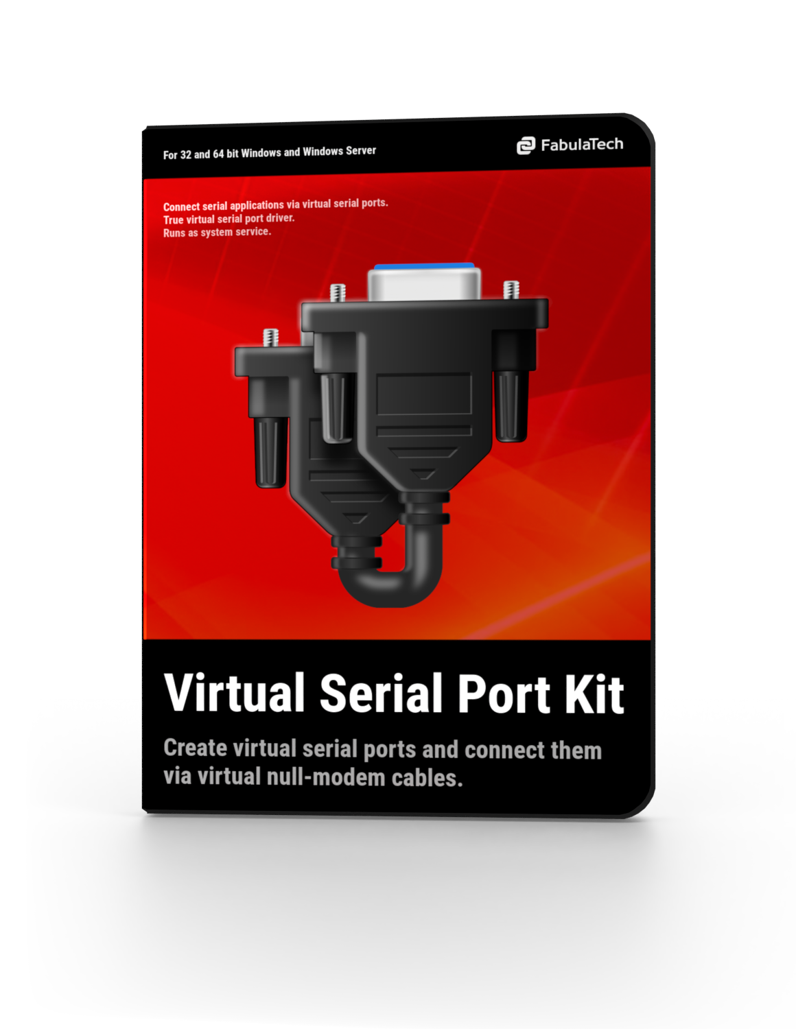 Virtual Serial Port Kit box, printable (png 1160x1500)