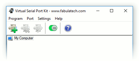 Virtual Serial Port Kit Toolbar